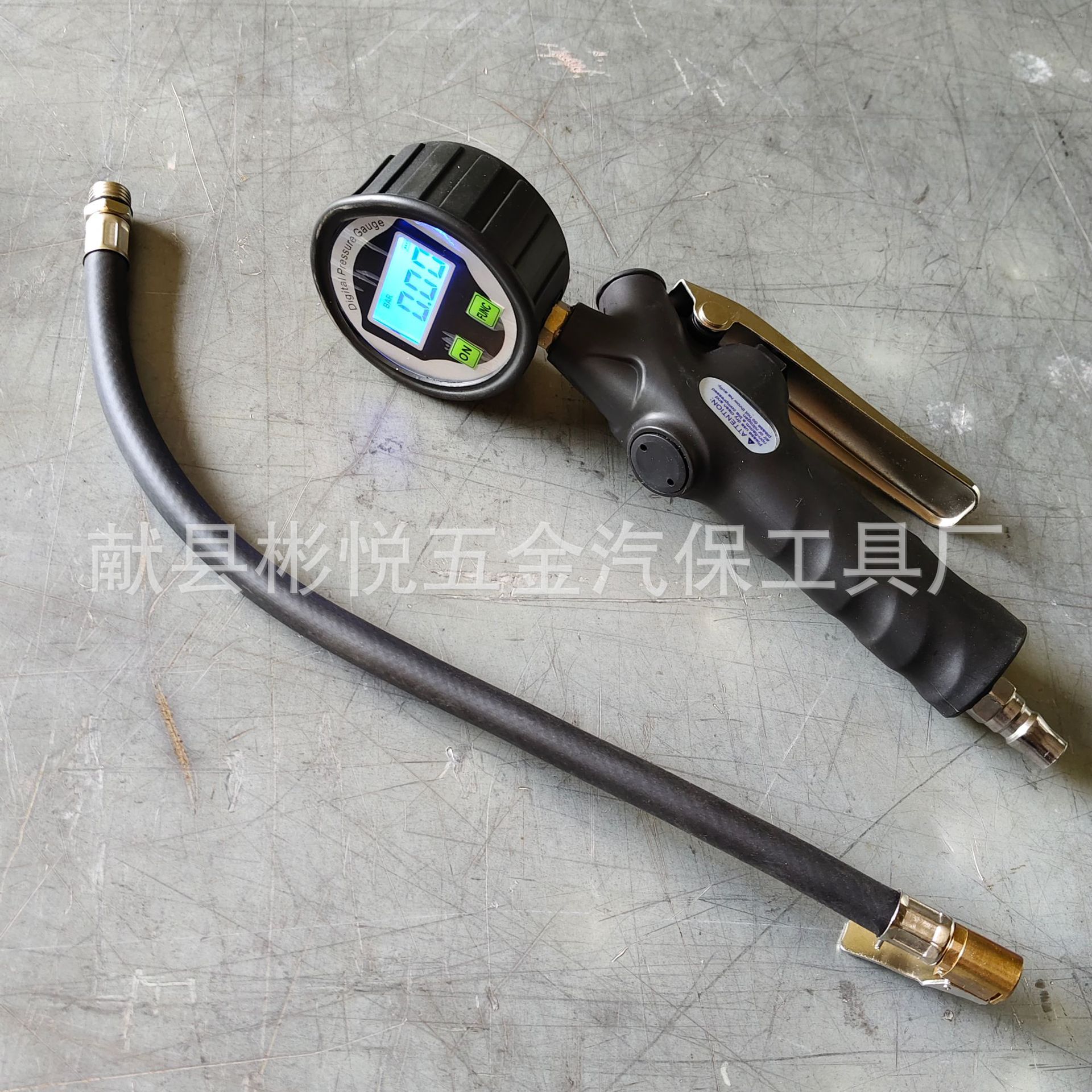 Handheld Electronic Digital Tire Pressure Gauge, Car Tire Pressure Gauge with Air Gun, Car Tire Pressure Monitoring Air Pressure Gun