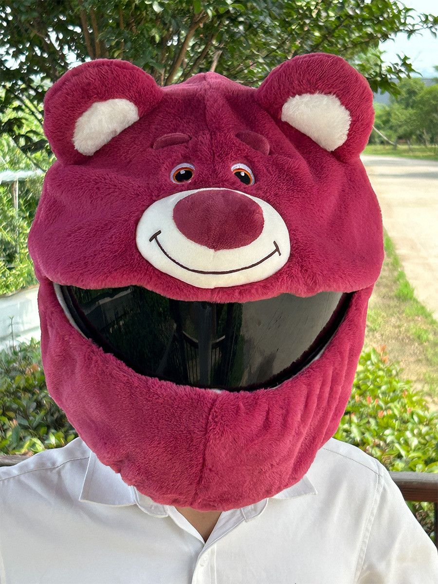 Cubierta de casco de motocicleta Cubierta de casco de felpa puntual Cubierta de casco completo Cubierta de casco de motocicleta Tacón de viento Moda de moda