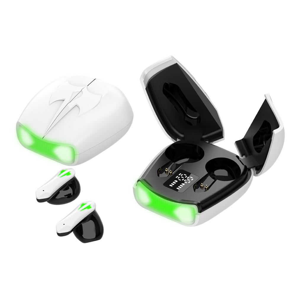 Transfronterizo caliente auricular Bluetooth x16 baja latencia dual-modo de juego de auriculares TWS fresco e-sports tijera puerta r06