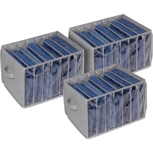 Amazon Wardrobe Clothes Storage Bag Support Plate Transparent Pants Storage Box Sweater Jeans Storage Wardrobe