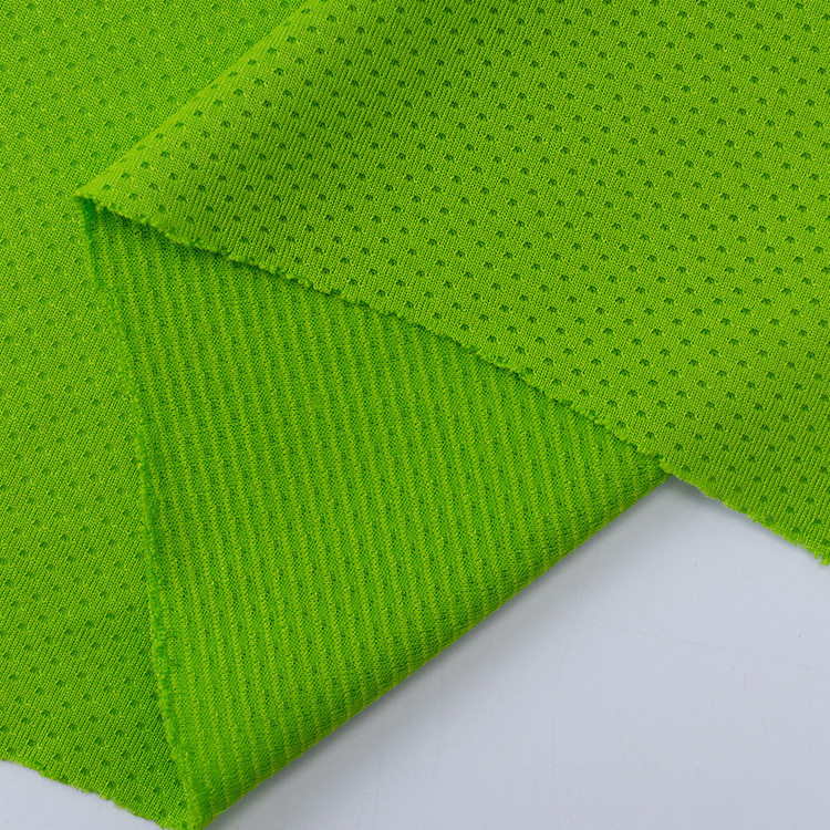 En stock malla fresca absorción de humedad de poliéster de secado rápido deportes malla bola ropa tela image 4
