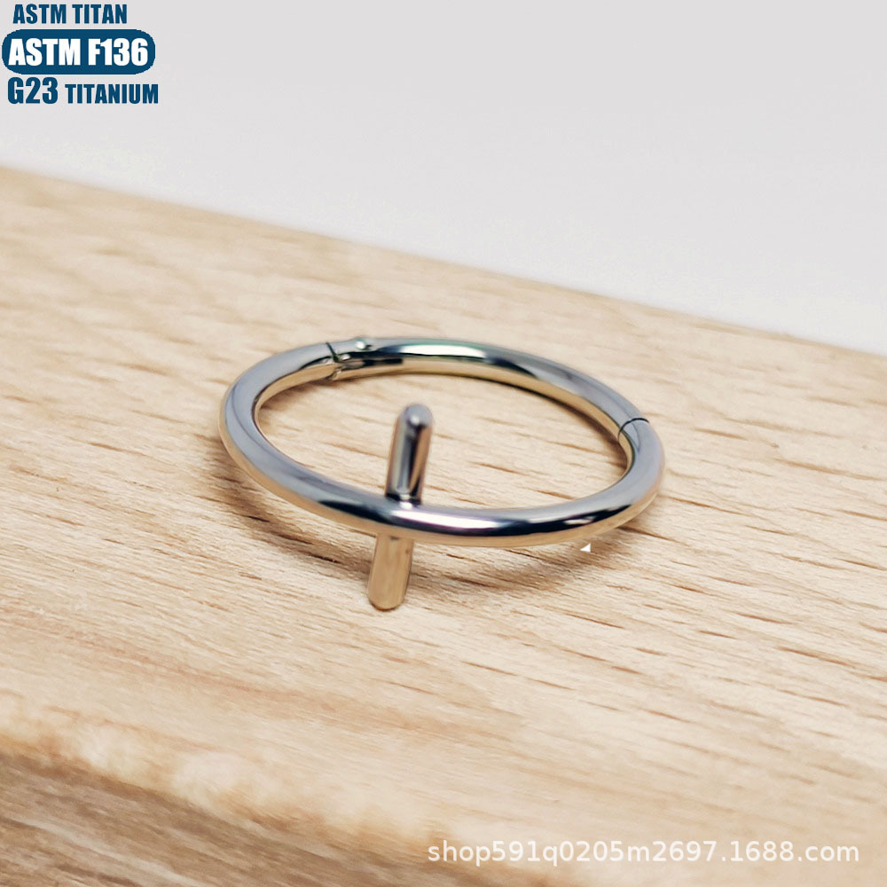 Labret piercing jewelry detail image