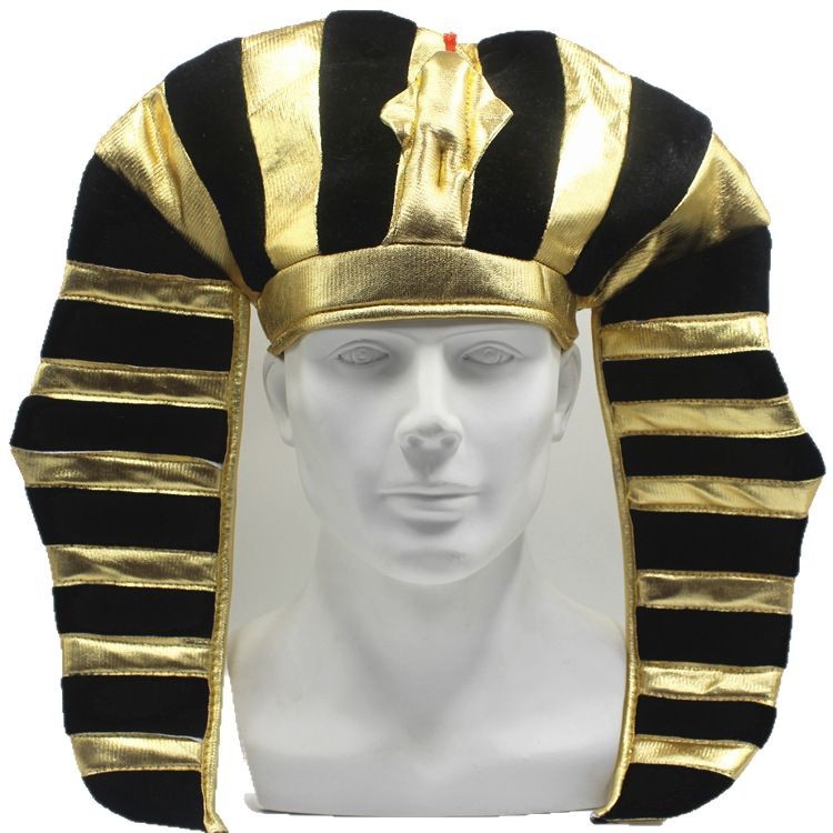 Halloween Espectáculo de Pascua Sombrero de fiesta Sombrero de oro egipcio Sombrero de faraón Sombrero de faraón egipcio Sombrero de cabeza de serpiente divertido
