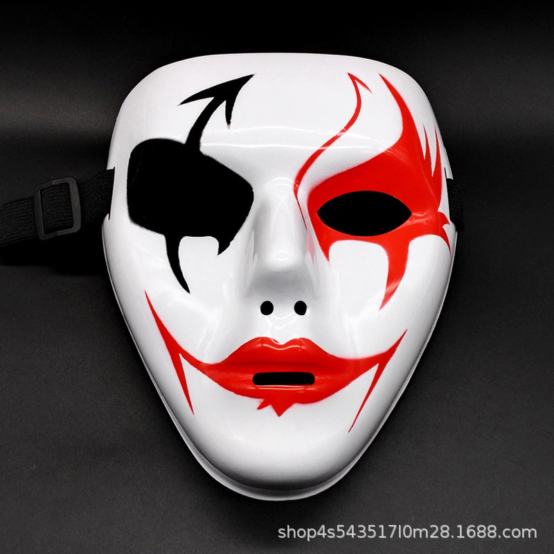 Halloween fiesta de baile callejero cara entera extraña máscaras blancas hip hop mascaras baile de máscaras máscaras de payaso cosplay