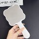Bowknot Kitten Handle Mirror with Comb Advanced and Convenient Makeup Mirror Girl's Heart Small Mirror Handheld Makeup Mirror