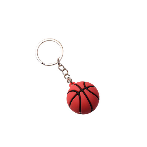 Creative simulation football keychain ball series basketball keychain small pendant figurine promotional gift wholesale