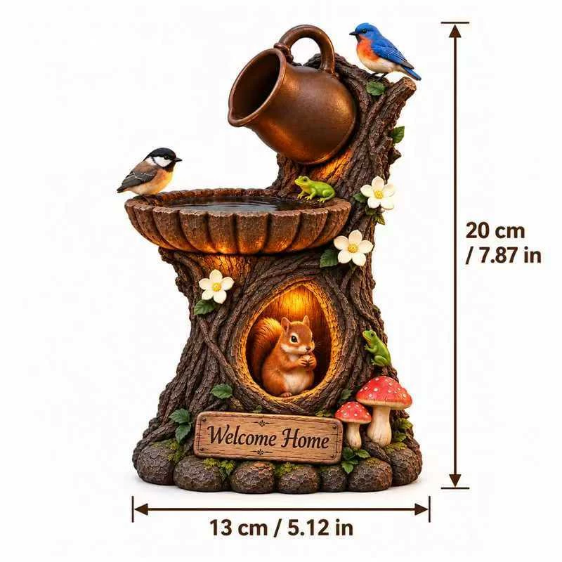 Декор-фонтан Wildlife Garden из смолы