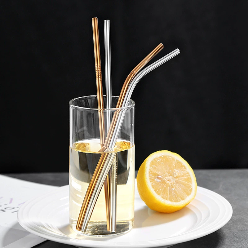 Ст straw нержавеющая сталь, креативный набор, кофе металл молочный чай, (跨境贸易)