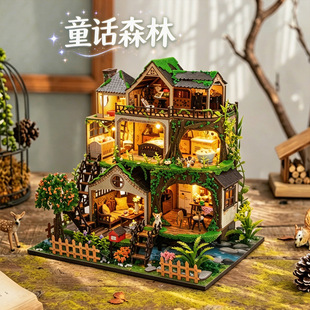 ���_΢�s3D���wƴ���ֹ�ƴ�b����DIY���BС��ɭ�֘�������[��
