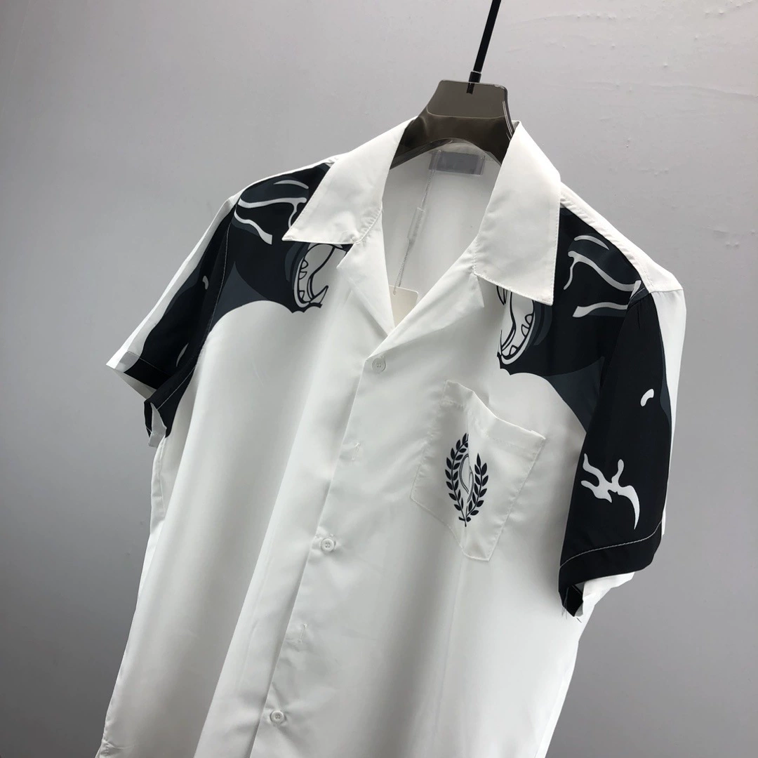 (Cross-border trading), trend summer cardigan for men and women, shirt, European style, 3D, with short sleeve