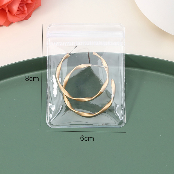 Transparent jewelry storage bag PVC