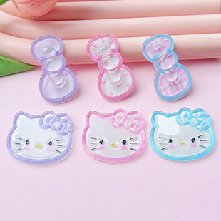 Mobile Phone Case Cream Glue DIY Jewelry Patch Sweet Border Kt Clear Acrylic Jelly Bow Accessories