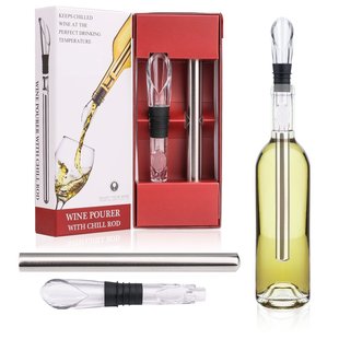 Red wine decanter quick-frozen ice wine bar manufacturers direct supply portable 304 stainless steel cooling ice wine bar
