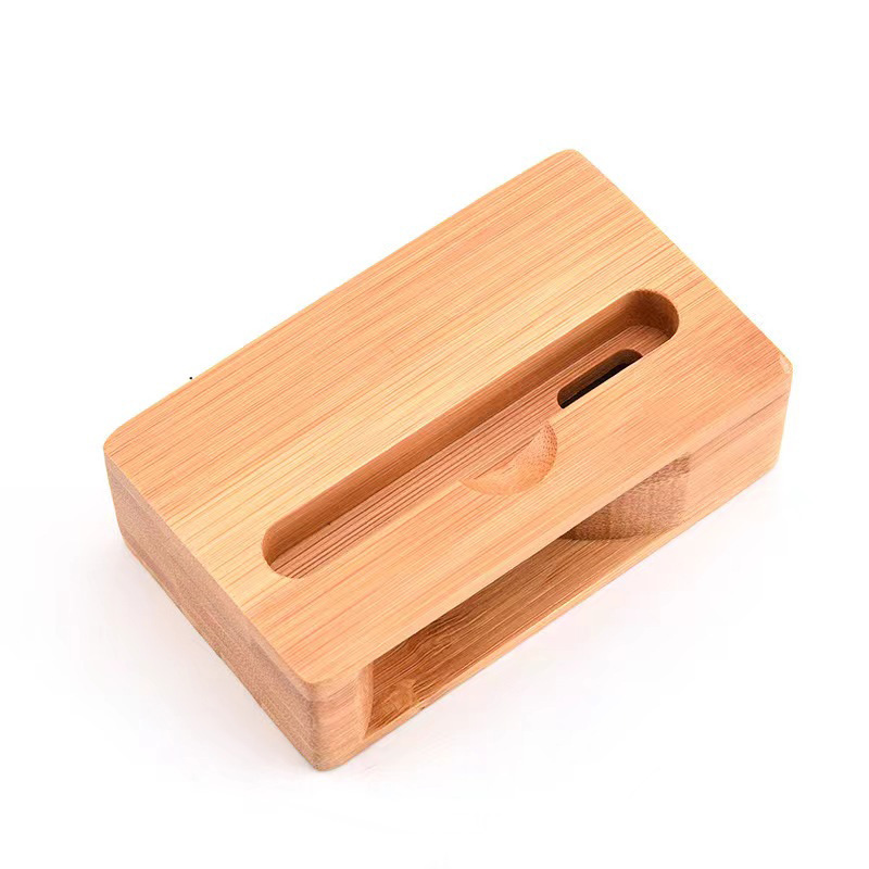Bamboo Speaker Amplifier Bamboo Phone Stand Base Phone Holder Gift Wholesale Manufacturer Tablet Amplification Device