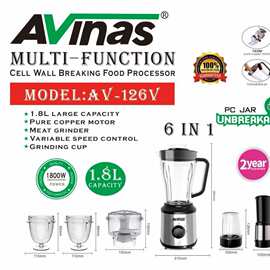 AV-126V  EU 6 IN 1 Food Processor 8PCS/CTN