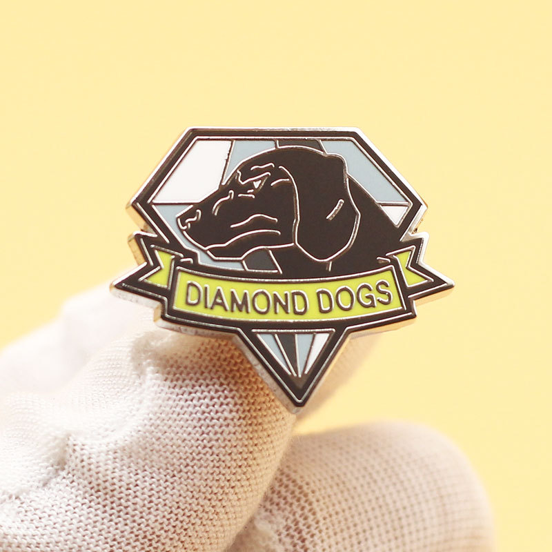 Alloy equipment 5 magic pain Diamond Dog badge Japanese schoolbag accessories pin cute metal cartoon brooch