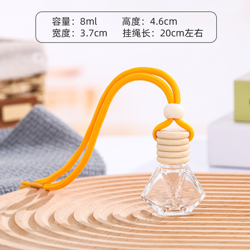 卸売りスポット車載香水瓶ストラップ8ml 10ml 15ml空香水アロマボトル自動車空気清浄剤|undefined