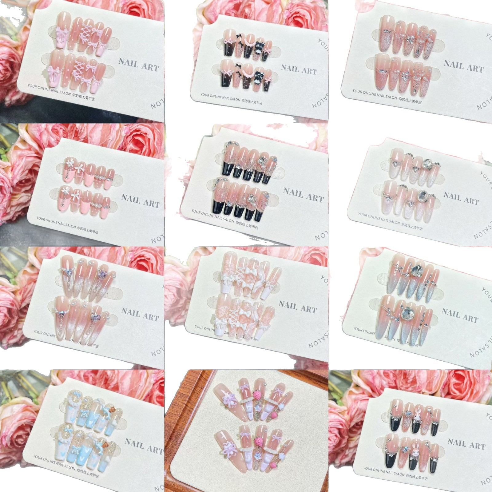 [Cat Eye Series 2.0] La manicura de uñas vestida a mano muestra una colección de series de ojos de gato 2.0