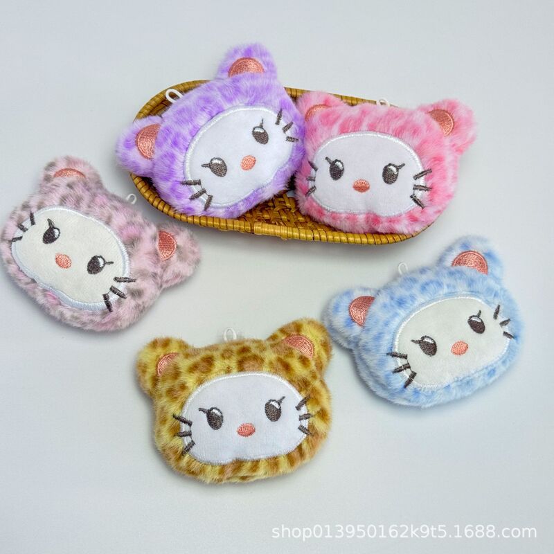 サンリオキティ猫ぬいぐるみヒョウ柄高価値かわいい漫画ぬいぐるみペンダント DIY ジュエリー|undefined