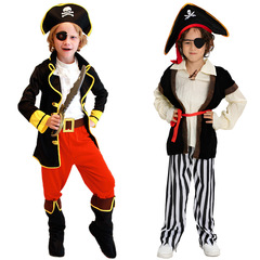 クロスボーダー热い贩売ハロウィーンCOSドレス男の子パイレーツ海賊ジャック船长服子供海賊衣装
