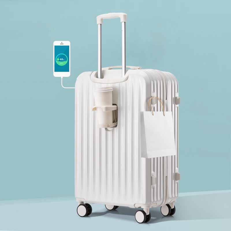 Nueva maleta multifuncional silenciosa rueda universal 22 pulgadas caja de cifrado caja de tirón