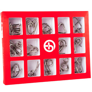 Not special 15-piece set of intellectual buckle 15-piece set of nine serial unlocking buckle release ring adult children educational play