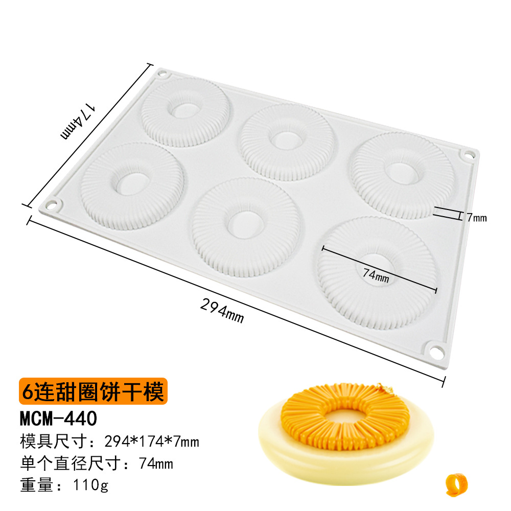 Refinado largo mousse pastel molde colección francés postre sándwich molde de silicona cilindro ovalado crujiente salchicha molde