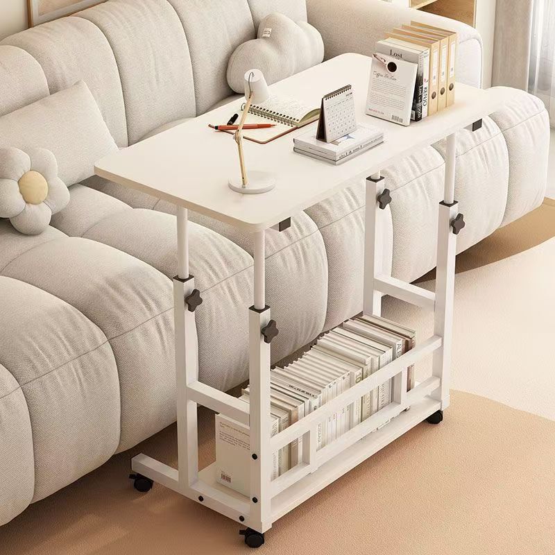 Adjustable Height Desk for Bedroom, Mobile Home Study Desk, Student Dormitory Rental Computer Desk, Reading and Office Desk