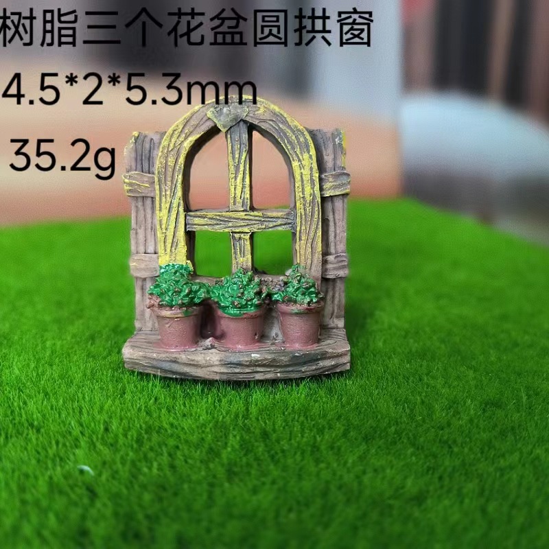 Pecera Decoración de paisajismo Simulación Pastoral Ventanas Pequeñas Accesorios para marcos de fotos Ventanas de resina y ventanas de arena Ventanas de flores pastorales