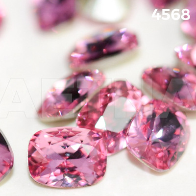 厂家热销仿施华洛钻4568肥长方异形水钻珠子K9玻璃美甲钻饰品配件