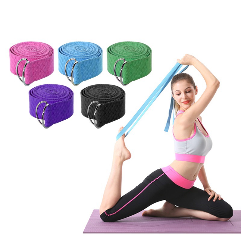 Yoga Belt, Cotton Super Thick Webbing, Corrects Hunchback, Stretching Resistance Belt, Assists Lower Back Stretching, Stretch Belt