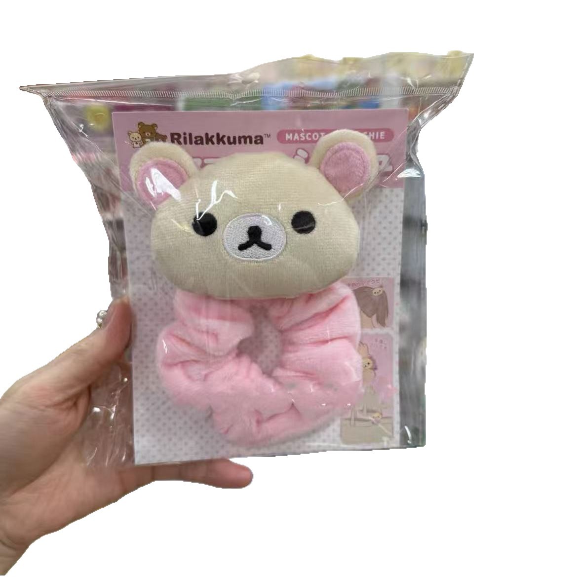Japón nuevo otoño invierno sanx fácil oso cabello anillo de cabello cabello peluche broche broche broche broche