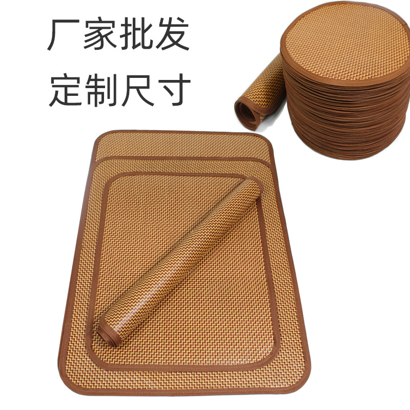 Pets summer sleeping mat Straw mat Dogs Liangdian Rattan bamboo mat summer Ice pad kennel Matching Cushion Factory wholesale