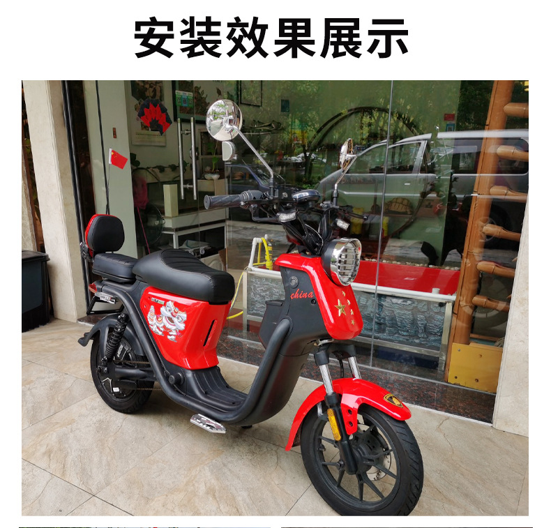 Scooter Old Model Little Turtle King Electric Vehicle Rearview Mirror Motorcycle Reflector 8mm Convex Reversing Mirror Accessories
