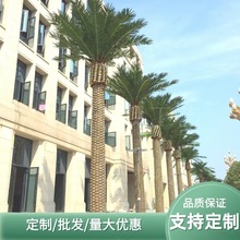仿真花大型工程棕榈树椰子树海枣树海藻造景针葵绿植厂家酒店