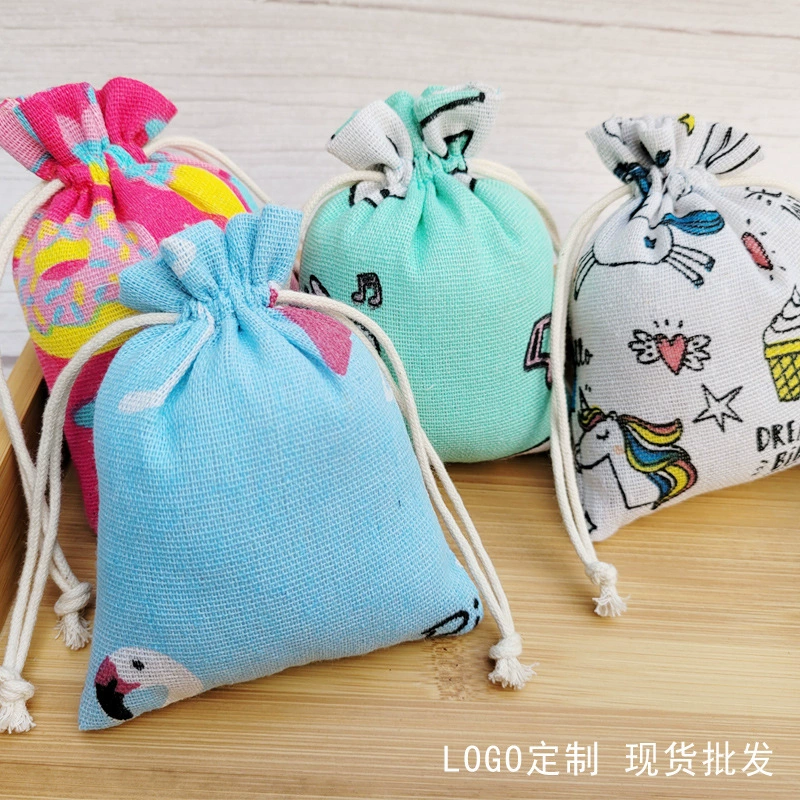 Huidi Мэн в наличии пустой льняной шнурок небольшой свежий льняной мешок шнурок мешок риса хлопок белье сумка оптом