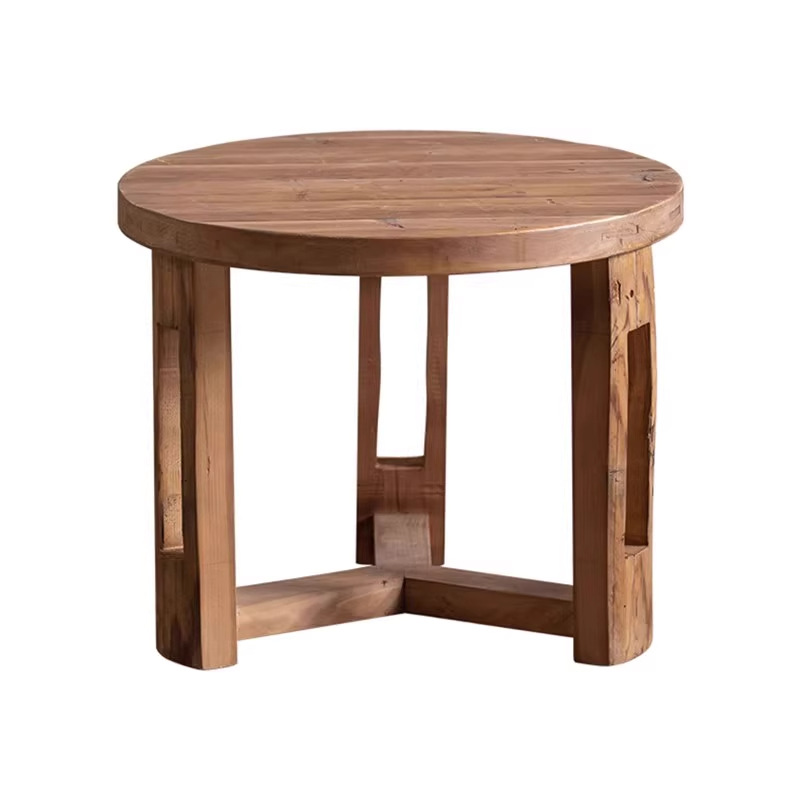 Ocio al aire libre mesa de té patio impermeable jardín al aire libre diseñador modelo de habitación de madera sólida algunos muebles residenciales