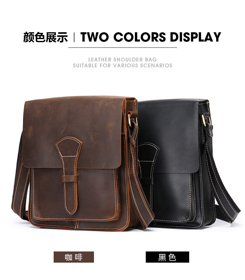 Túi đeo chéo nam da thật da ngựa điên phong cách retro, túi đeo vai đựng vừa máy tính bảng 8 inch — 1323 màu nâu, 1323cà phê, 6097 cà phê đen, 6097 màu nâu chi tiết 104