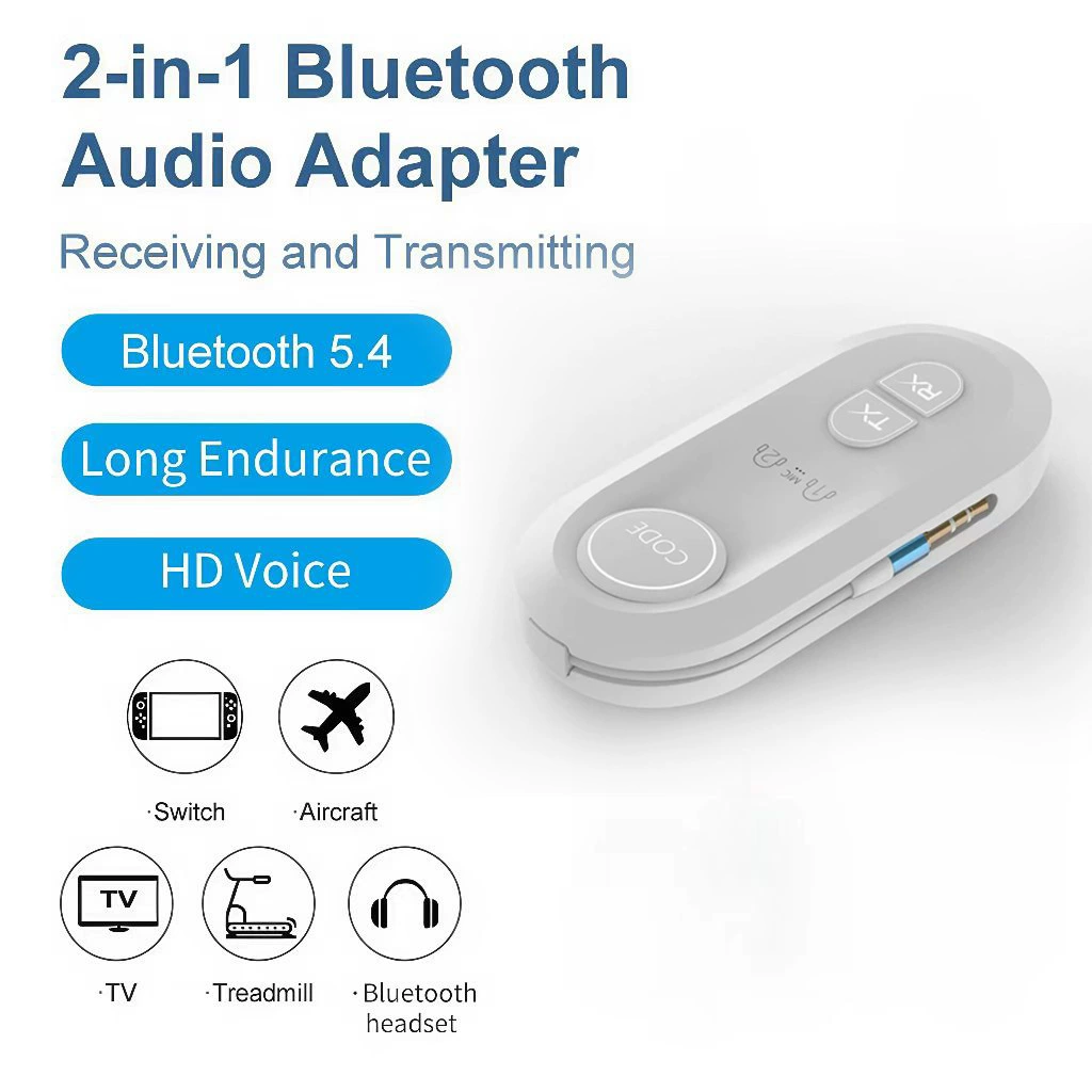 Airfly Amazon популярный Bluetooth 5.4 адаптер приемник и передатчик один к двум Qualcomm aptx