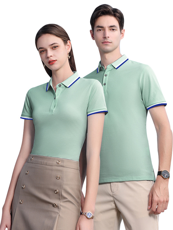 夏作業服カスタム Tシャツ半袖工場服ラペル男性と女性の作業服企業広告ポロシャツプリント刺繍|undefined