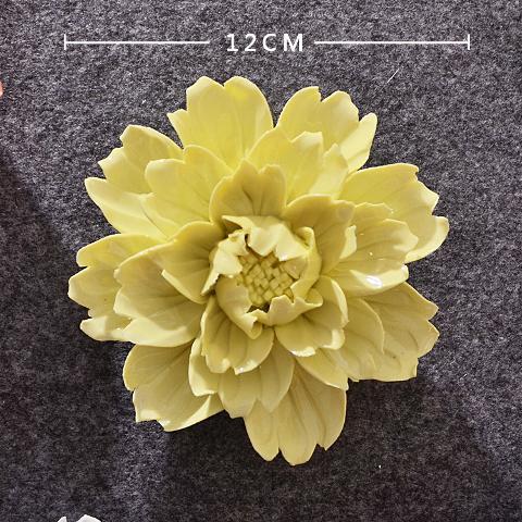 Decoración de Pared de Flores en Cerámica Tridimensional para Sala de Estar y Dormitorio image 20
