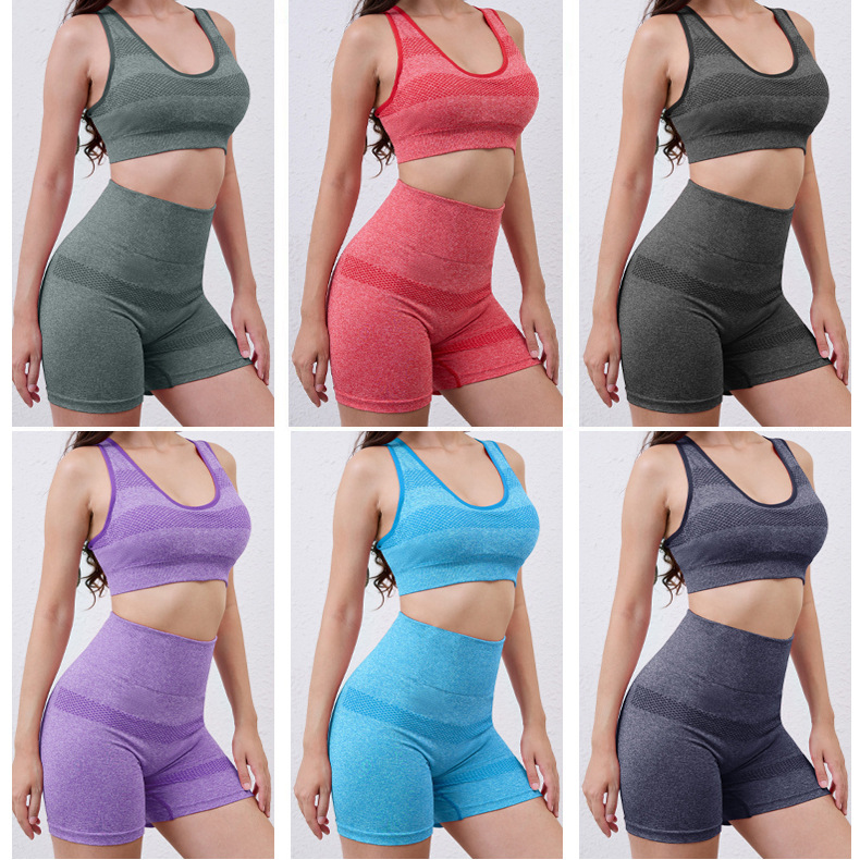 Traje de ropa interior de alta elasticidad de comercio exterior transfronterizo, chaleco de yoga de alta resistencia a prueba de golpes para mujeres, almohadilla para el pecho desmontable, sujetador de fitness