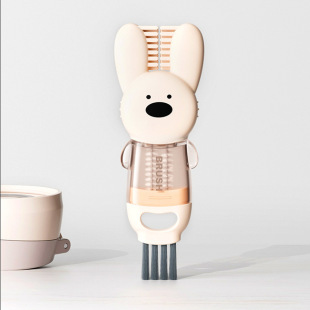 Labeling three-in-one cup cover brush multifunctional gap cleaning brush bottle cup groove cup brush