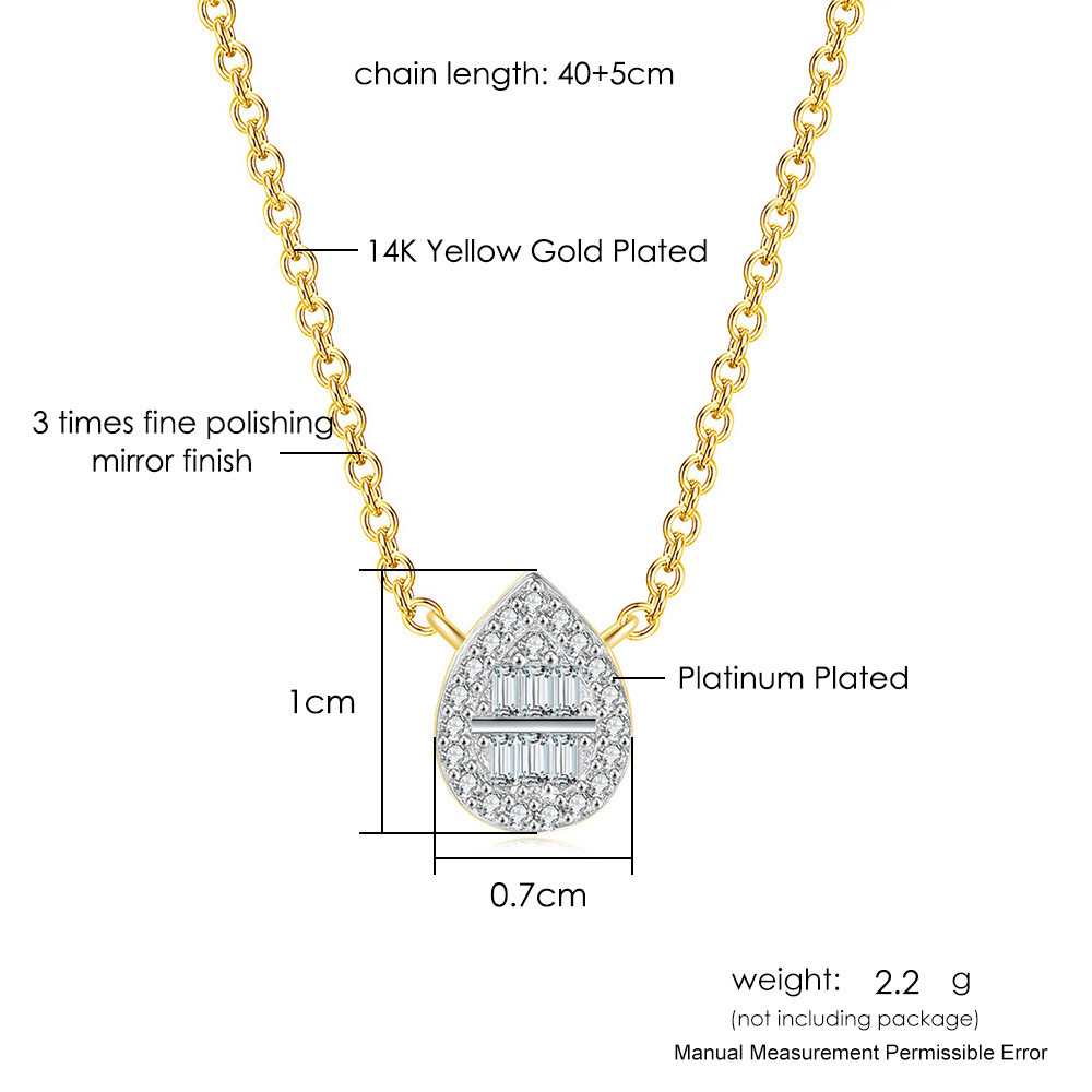 Fashion Round Copper Rhinestone Pendant Necklace