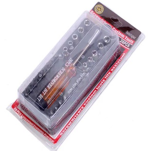 Hot sale outside hexagon auto repair socket wrench screwdriver socket 28 piece combination set tool plum T40 set