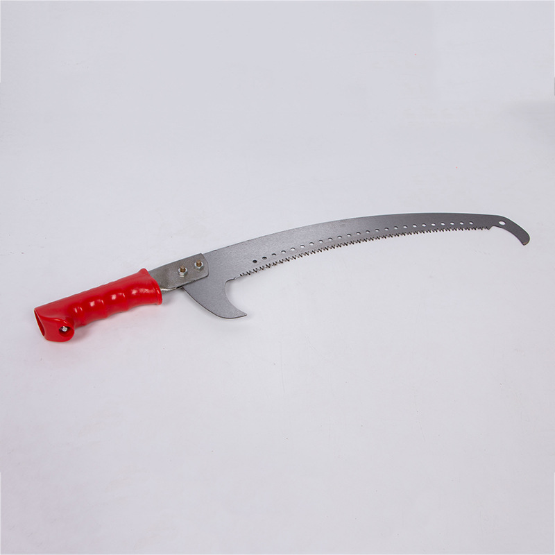 [Fábrica] Sierra de doble gancho para ramas altas, hoja de sierra para trabajos en altura, sierra para podar árboles frutales de jardín, sierra manual, sierra para tala, especializada para jardinería.