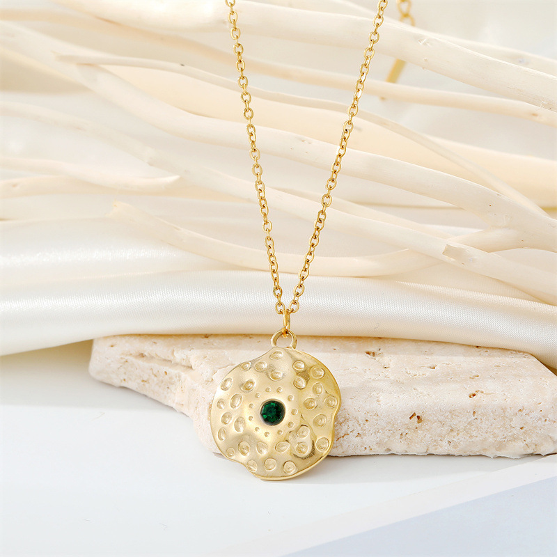 retro titanium steel cross Demon Eye Lightning Water Drop Snake Clavicle Chain