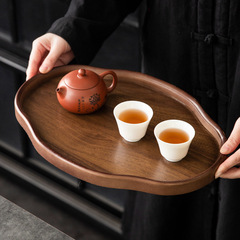 商用の竹の木のトレーの中国式の不規則な乾燥した泡のお茶のトレーの果物の皿のレストランのホテルの食事のトレー