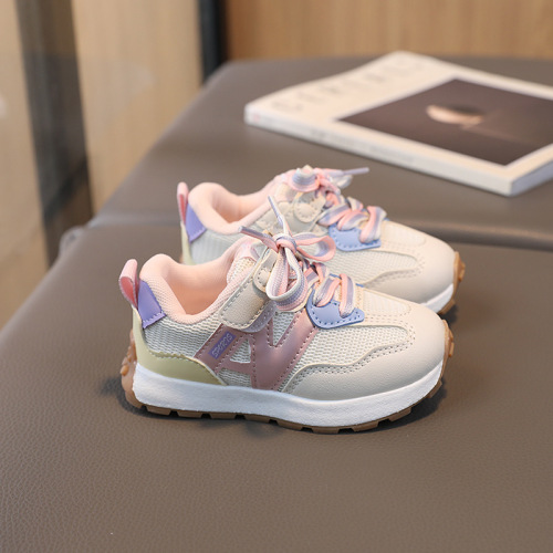 Children's shoes spring and autumn new children's sports shoes Korean fashion girls' running shoes baby shoes boys' breathable mesh shoes