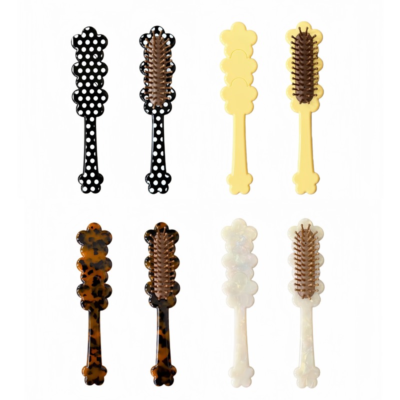 Cross-Border Ins-Style Air Cushion Comb with a Girly Touch, Portable Acetate Polka Dot Airbag Comb with a Stylish Design and Long Handle for Massage Cross-Border Ins-Style Air Cushion Comb with a Girly Touch, Portable Acetate Polka Dot Airbag Comb with a Stylish Design and Long Handle for Massage